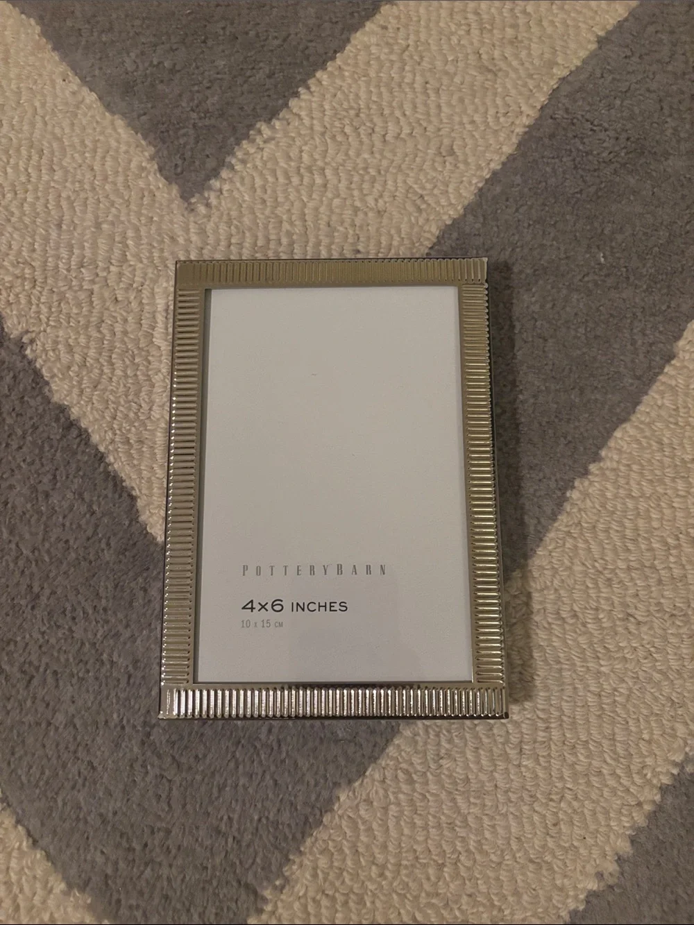 Pottery Barn 4x6 Silver Frame